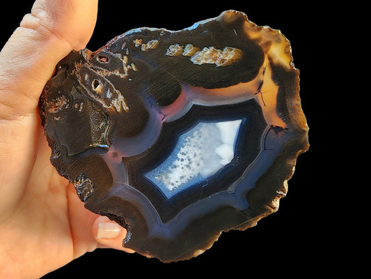 Black Banded Agate Pair - We❤️Rocks