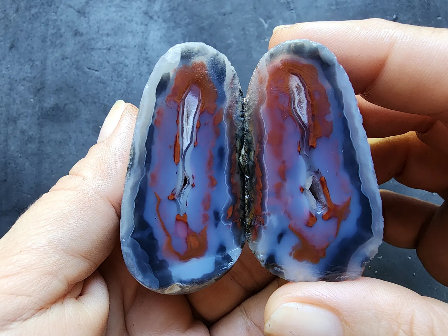 Blue & Red Agate