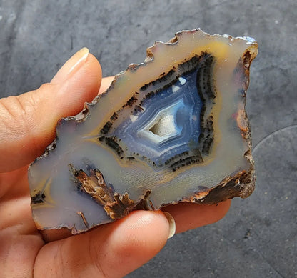 Blue Agate Geode