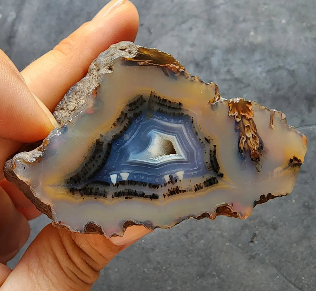 Blue Agate Geode