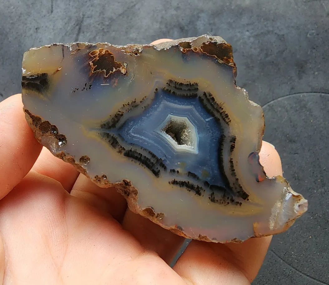 Blue Agate Geode
