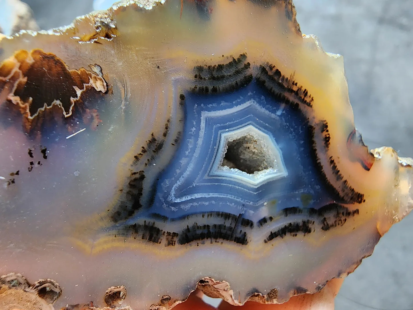 Blue Agate Geode