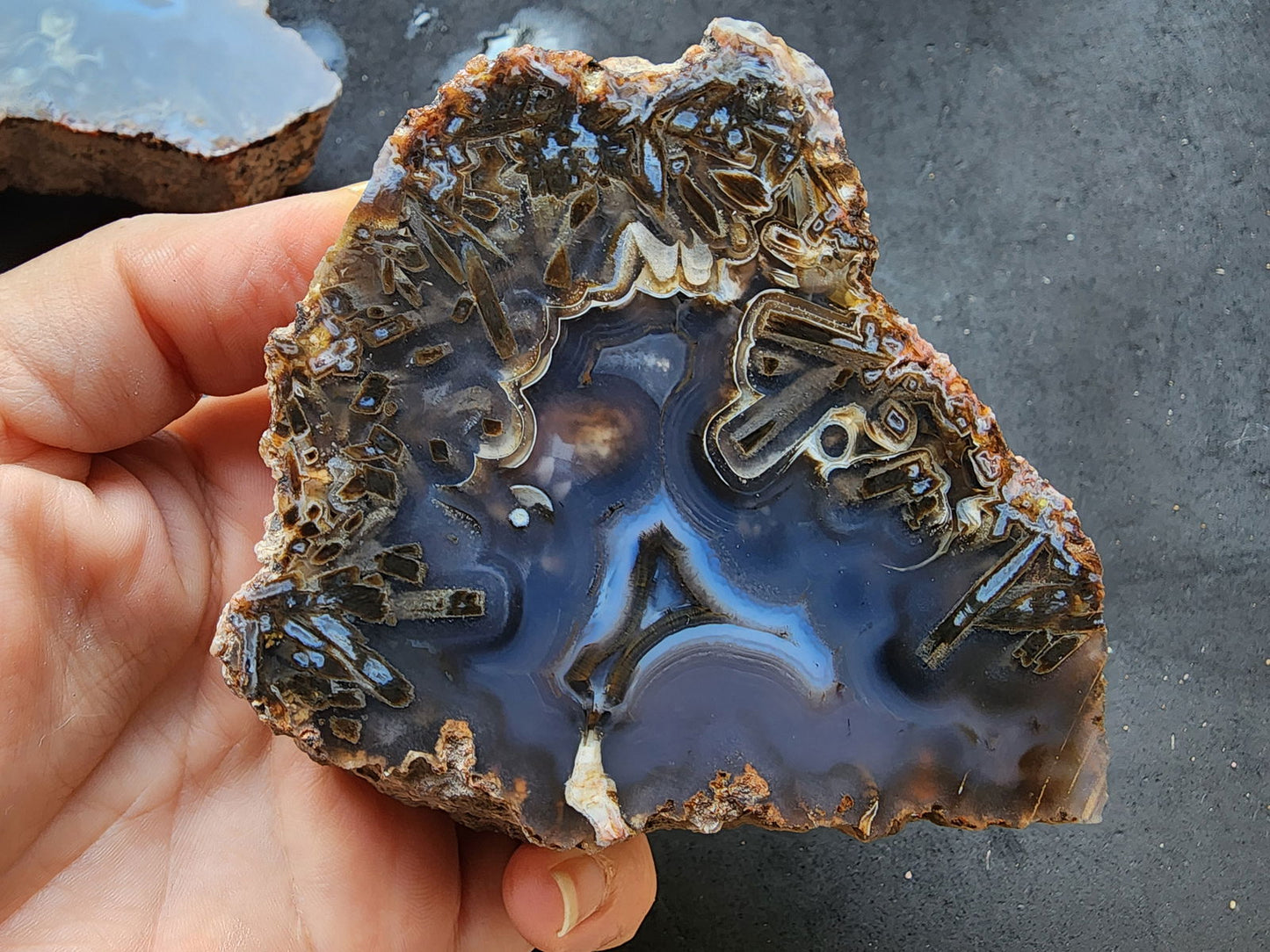 Blue Agate Pair - We❤️Rocks