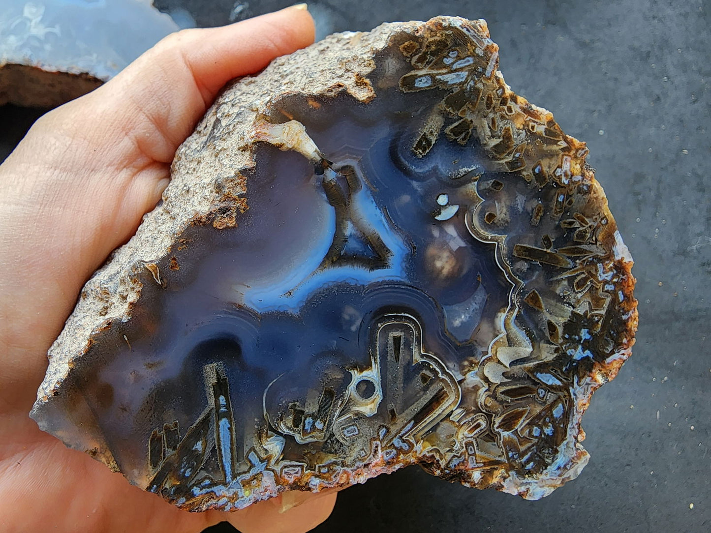 Blue Agate Pair - We❤️Rocks