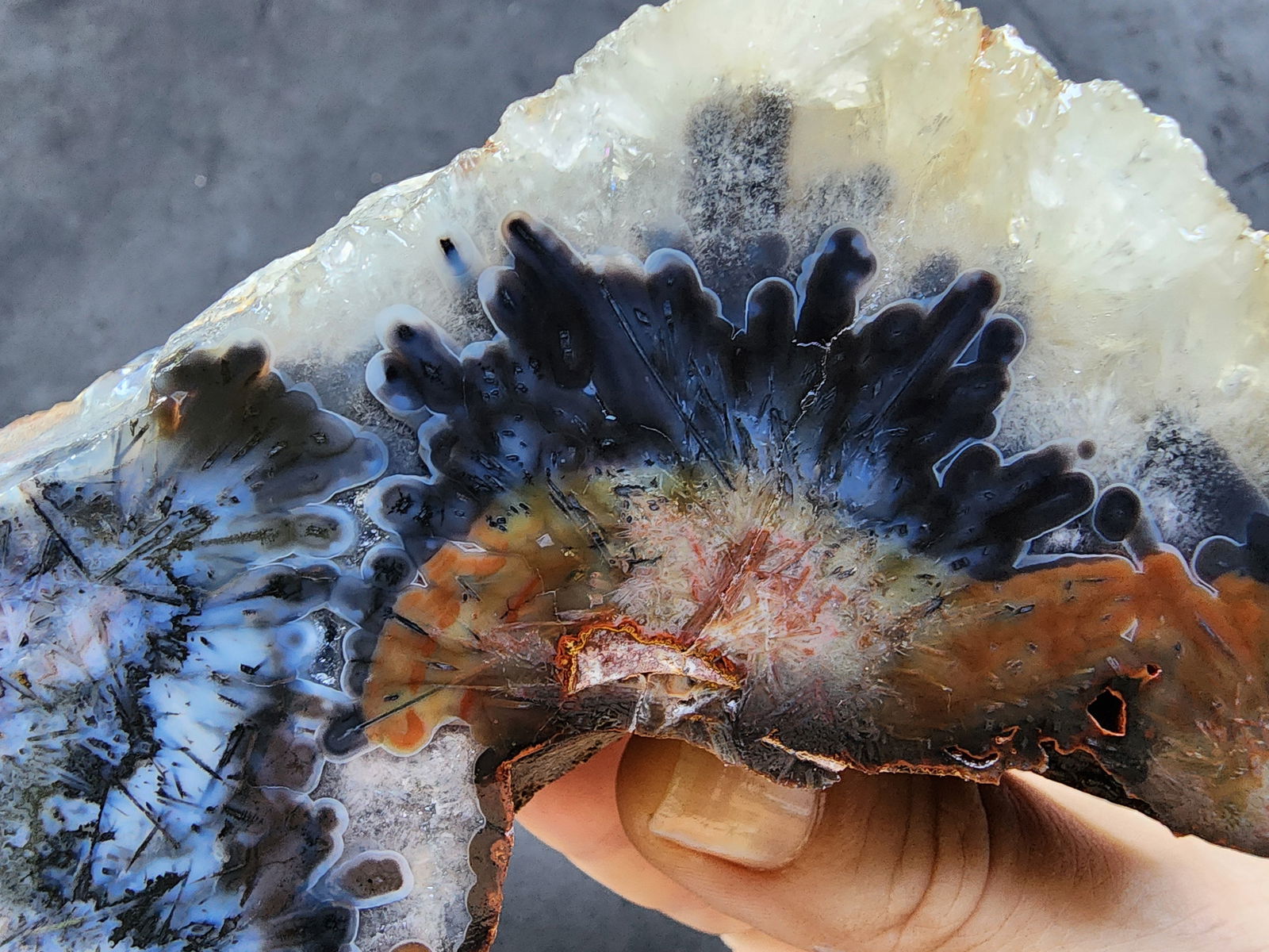 Crystal Pseudomorph Agate - #tag1# - #tag2#