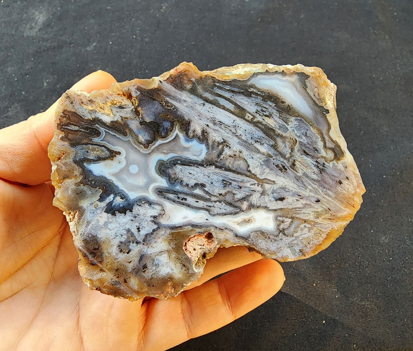 Gray & Lilac Agate Pair - We❤️Rocks