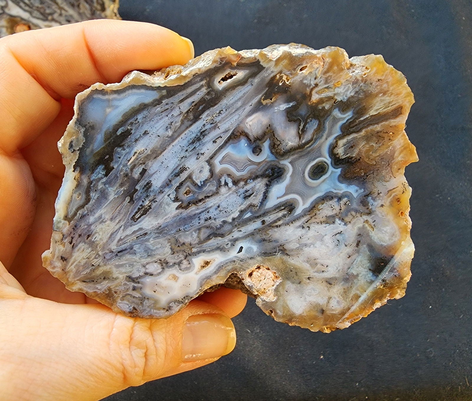 Gray & Lilac Agate Pair - We❤️Rocks