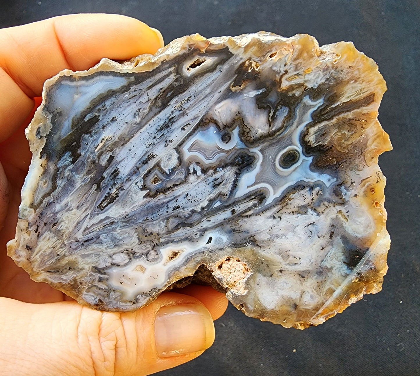 Gray & Lilac Agate Pair - We❤️Rocks