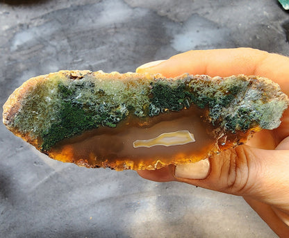 Green Agate Slices - We❤️Rocks