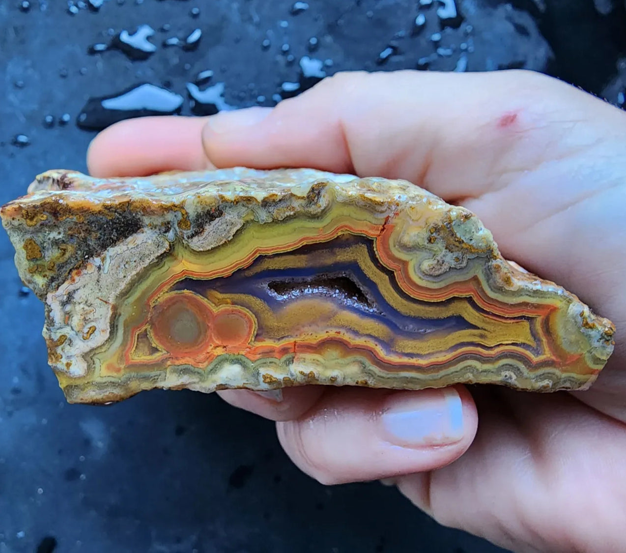 Colorful Druzy Agate