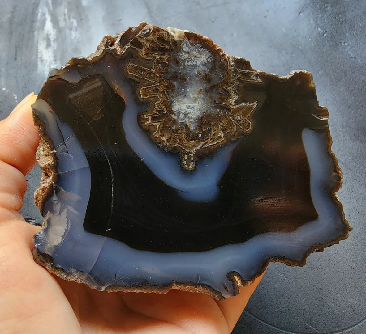Black & Blue Agate