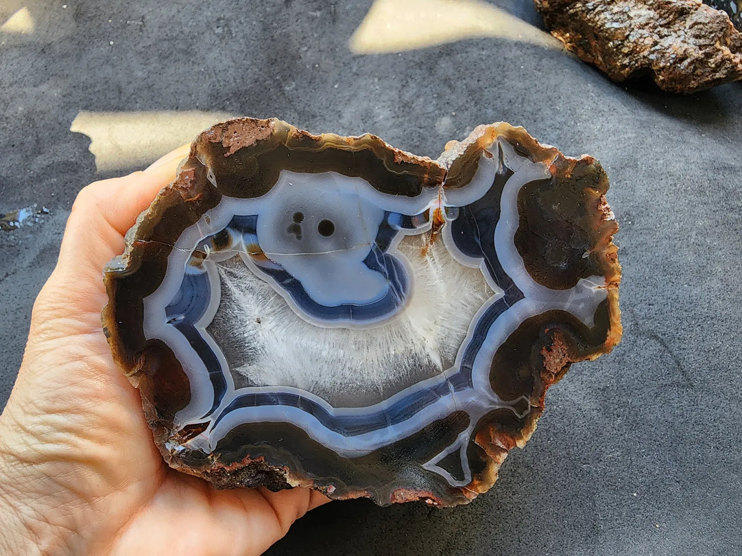 Blue Agate - Thunder Egg