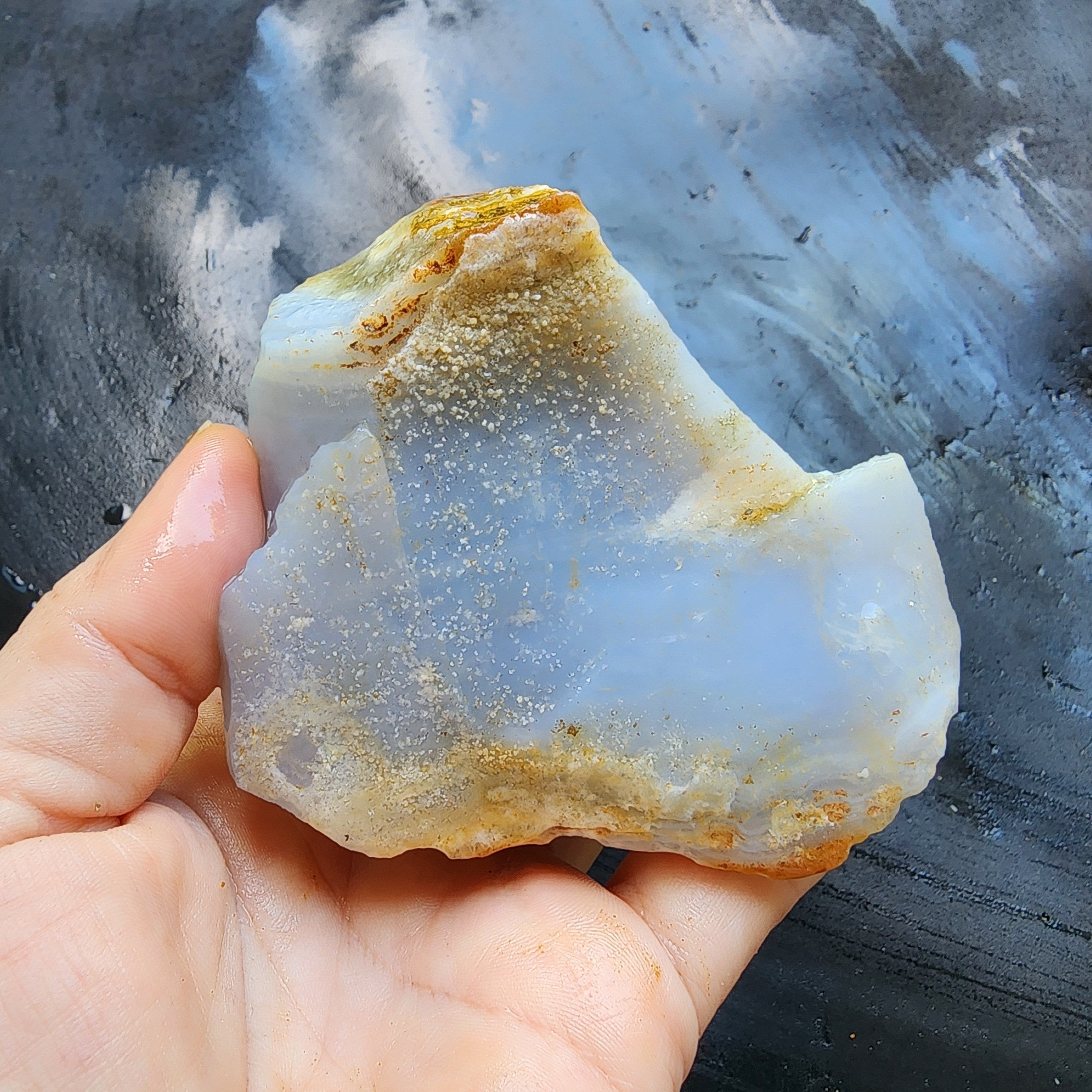 Rough Chalcedony Quartz 2024 Geode