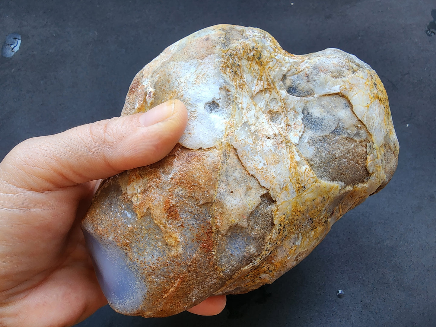 Raw Blue Chalcedony