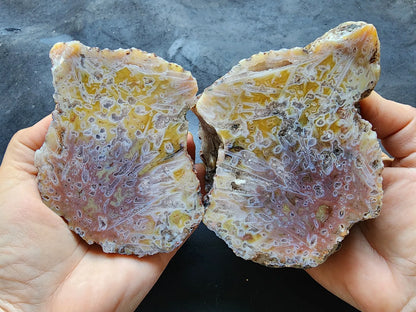 Yellow & Pink Agate