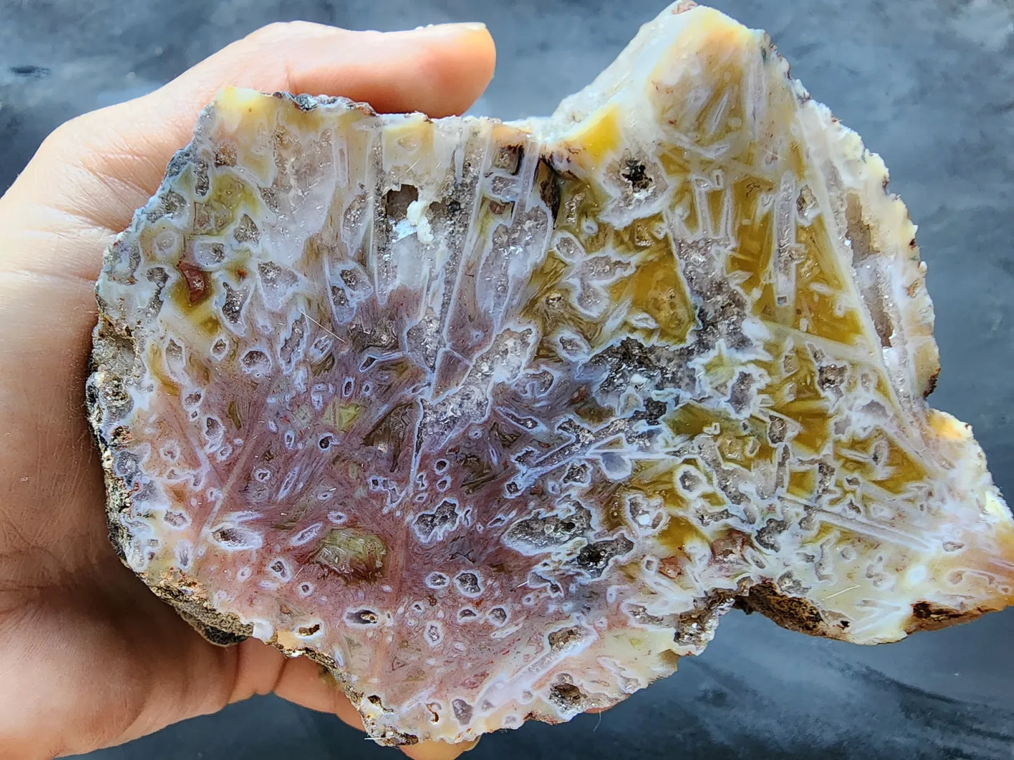 Yellow & Pink Agate
