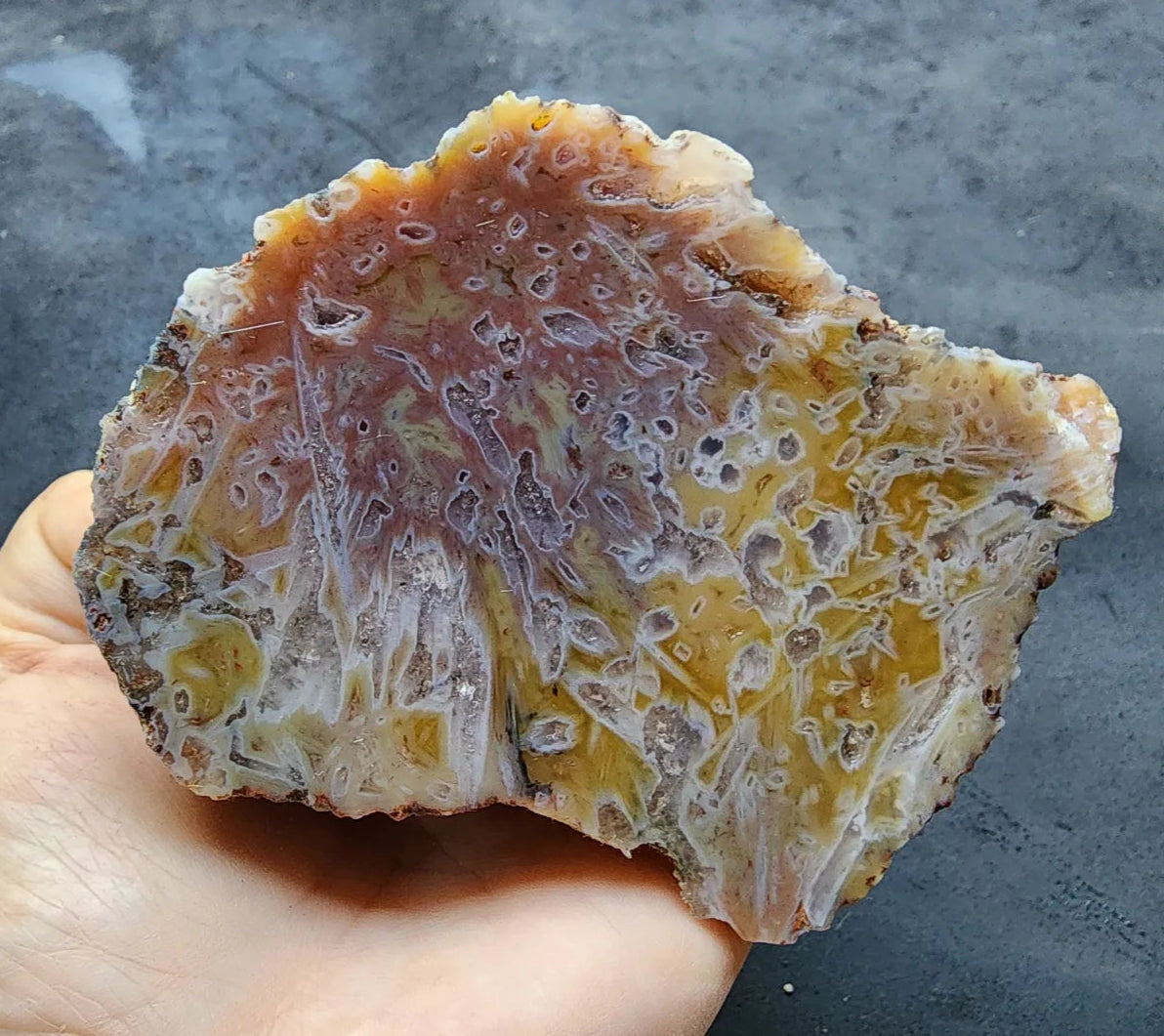 Yellow & Pink Agate