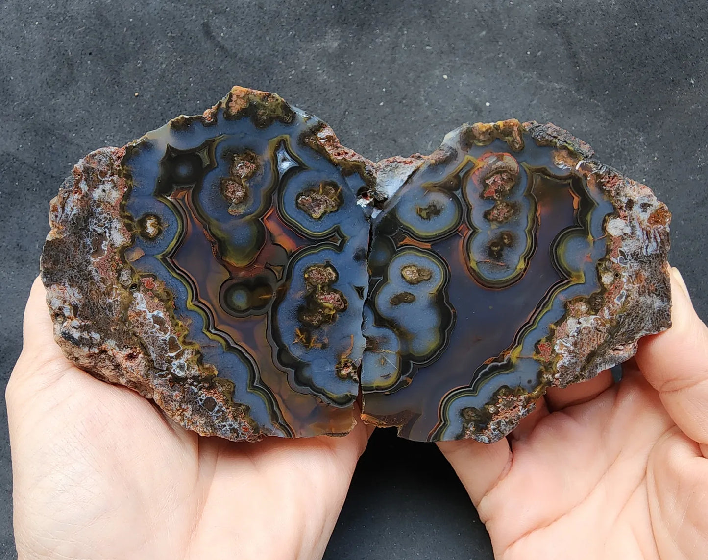 Beautiful Agate Pair