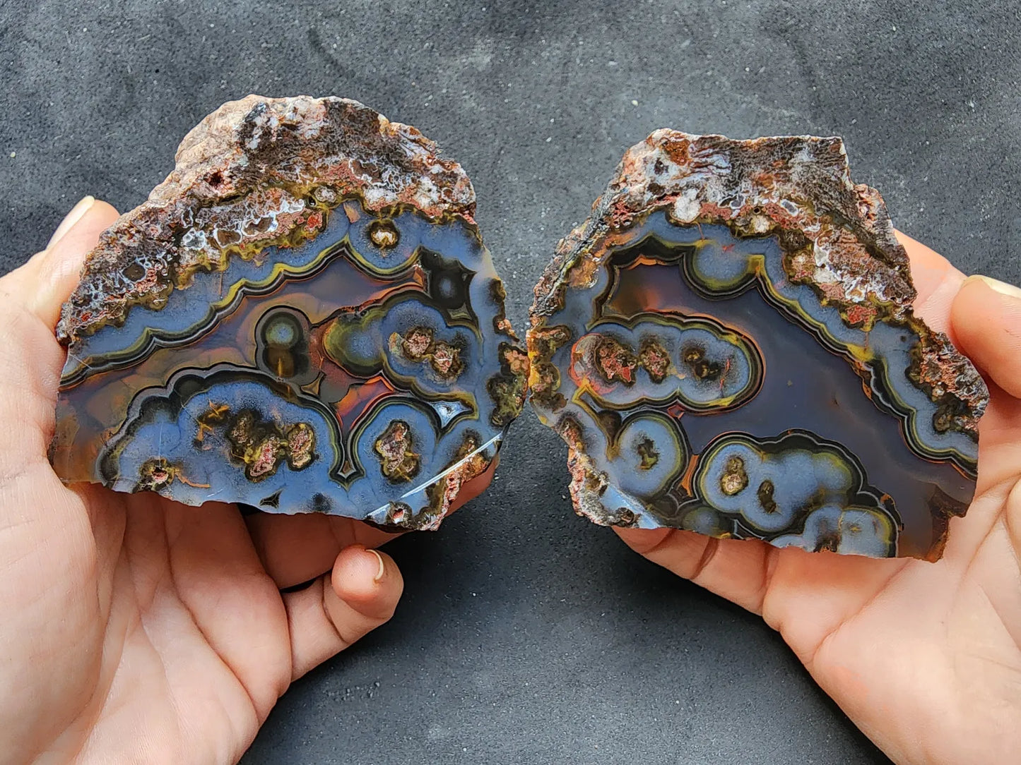 Beautiful Agate Pair