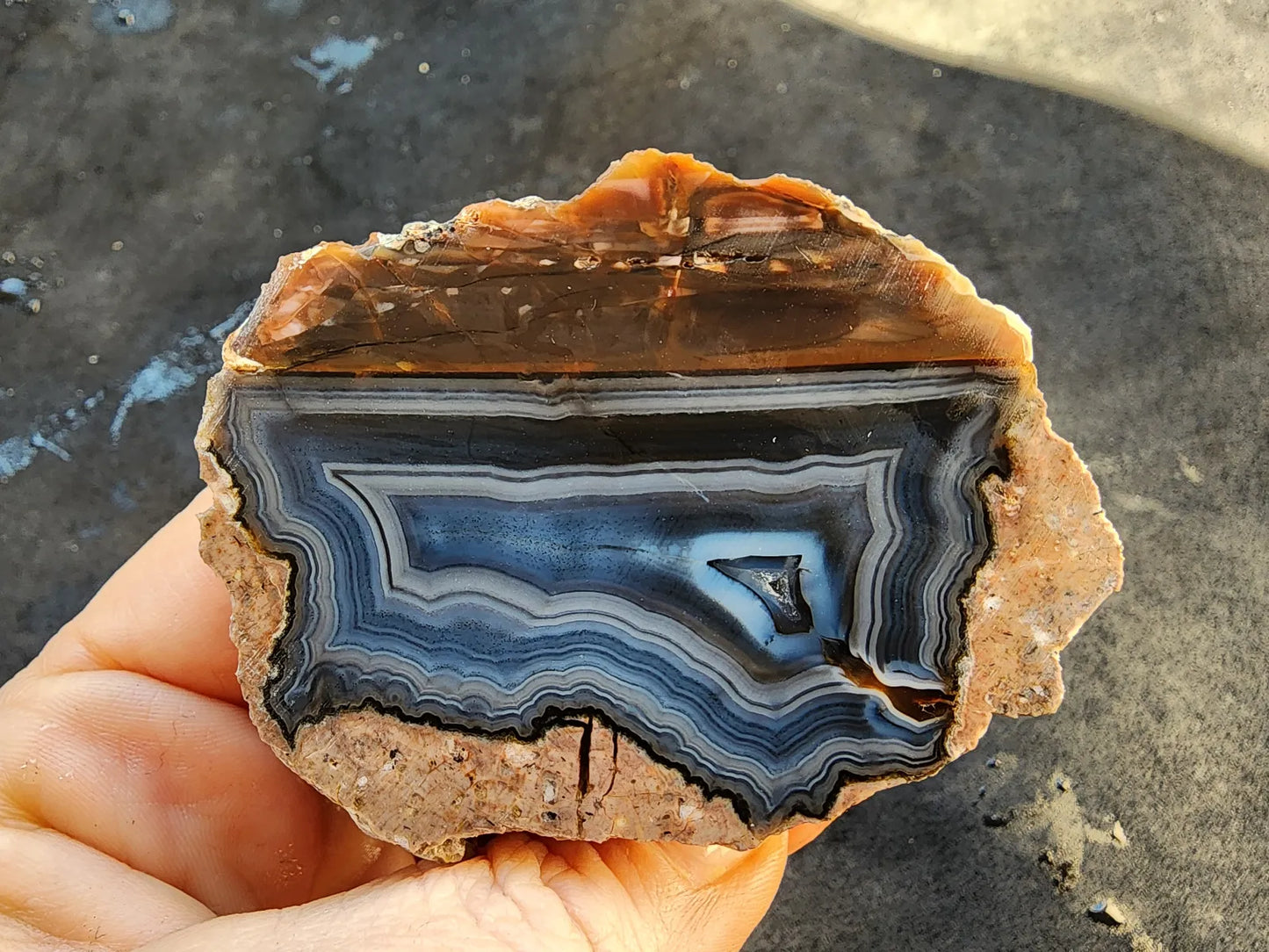 Blue Agate Pair