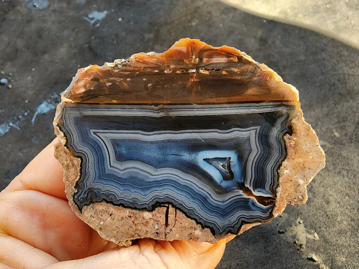 Blue Agate Pair