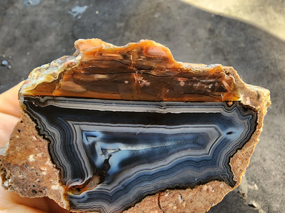 Blue Agate Pair