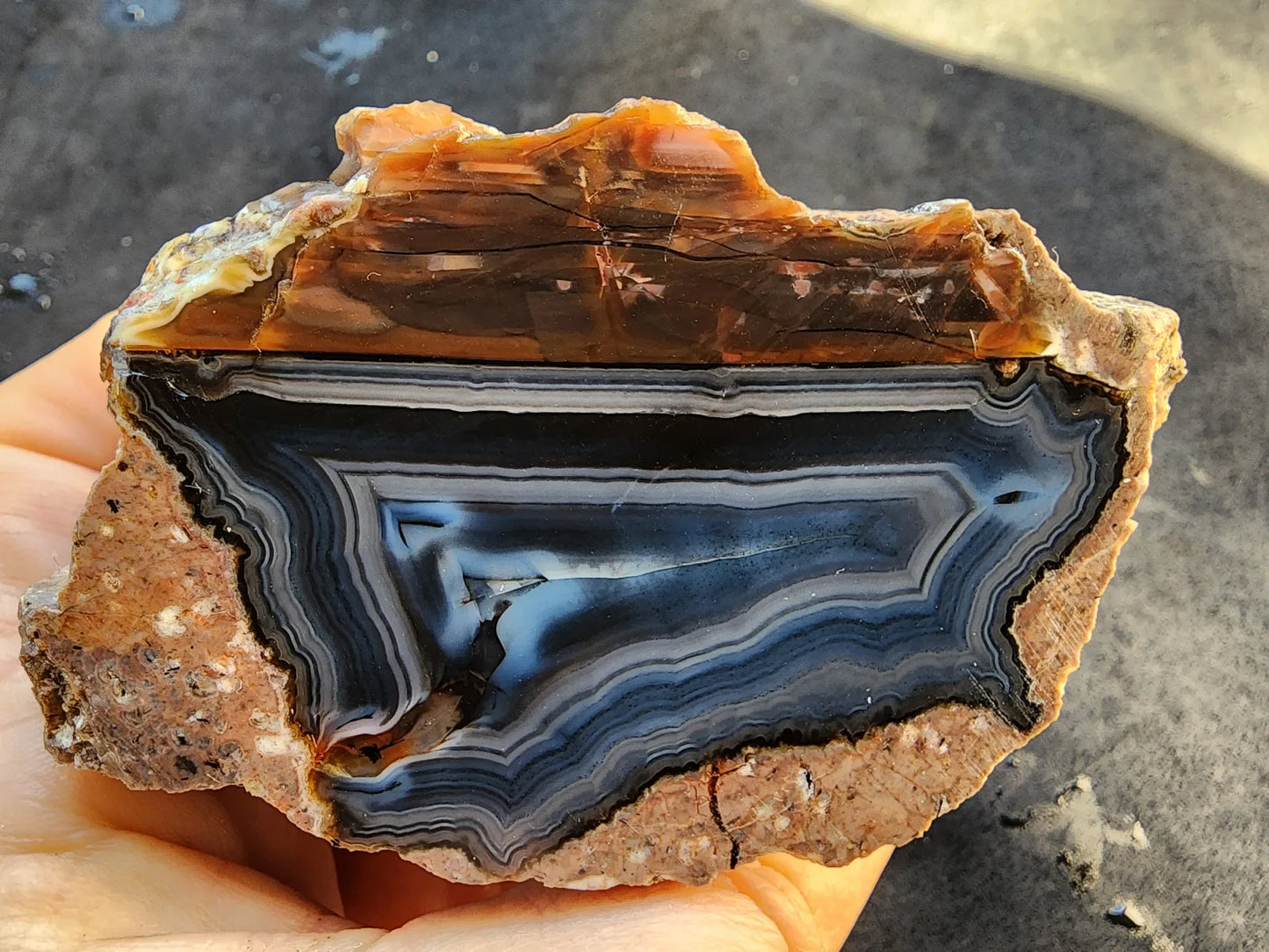 Blue Agate Pair