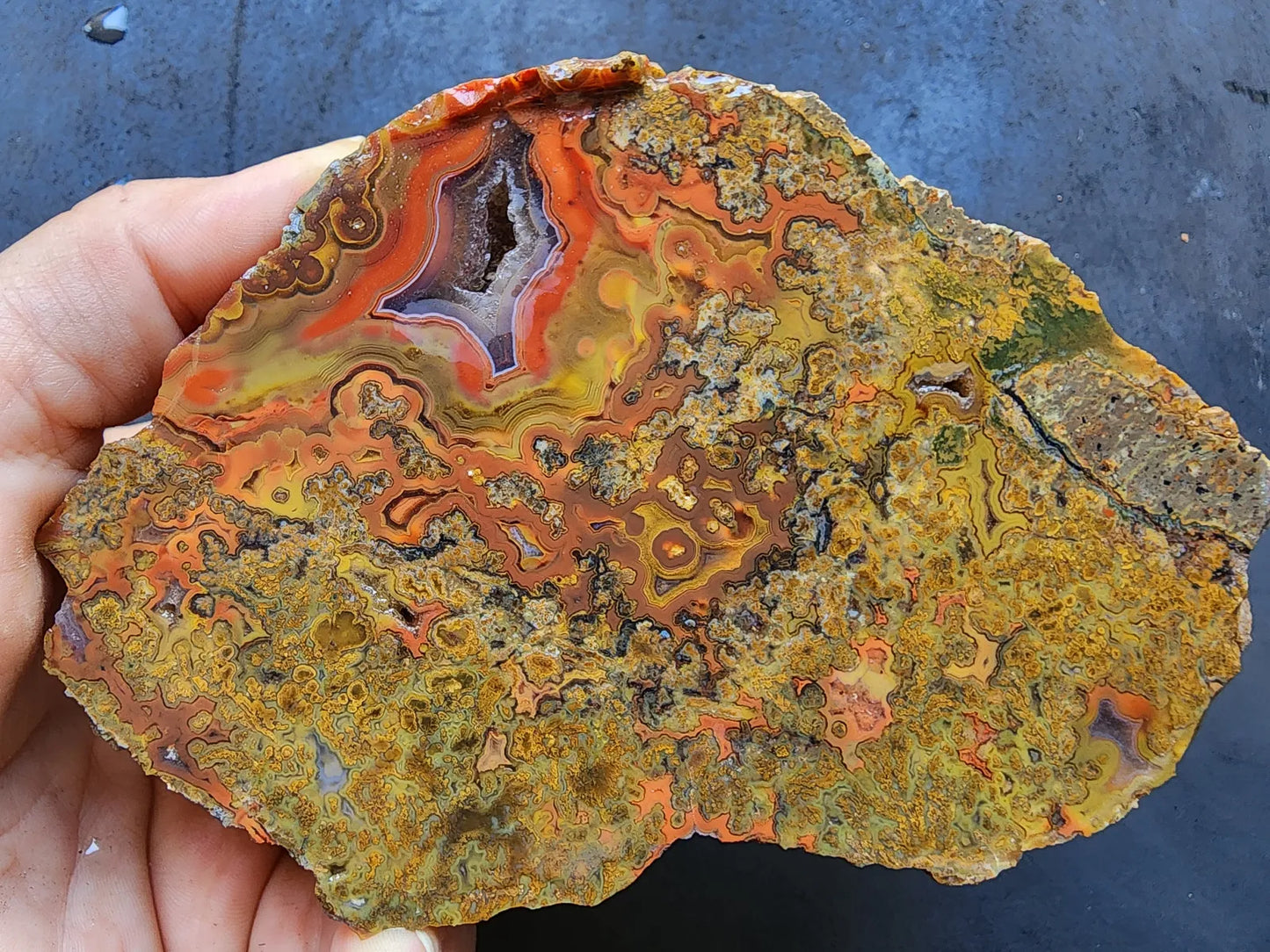 Colorful Plume Agate