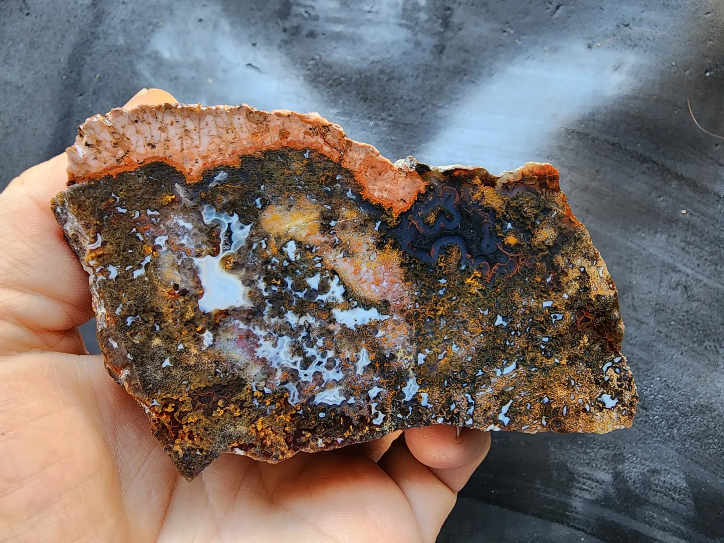 Colorful Plume Agate