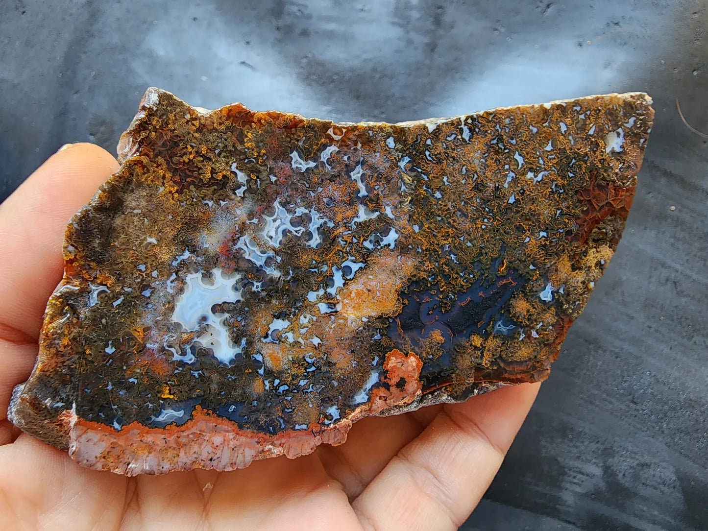 Colorful Plume Agate