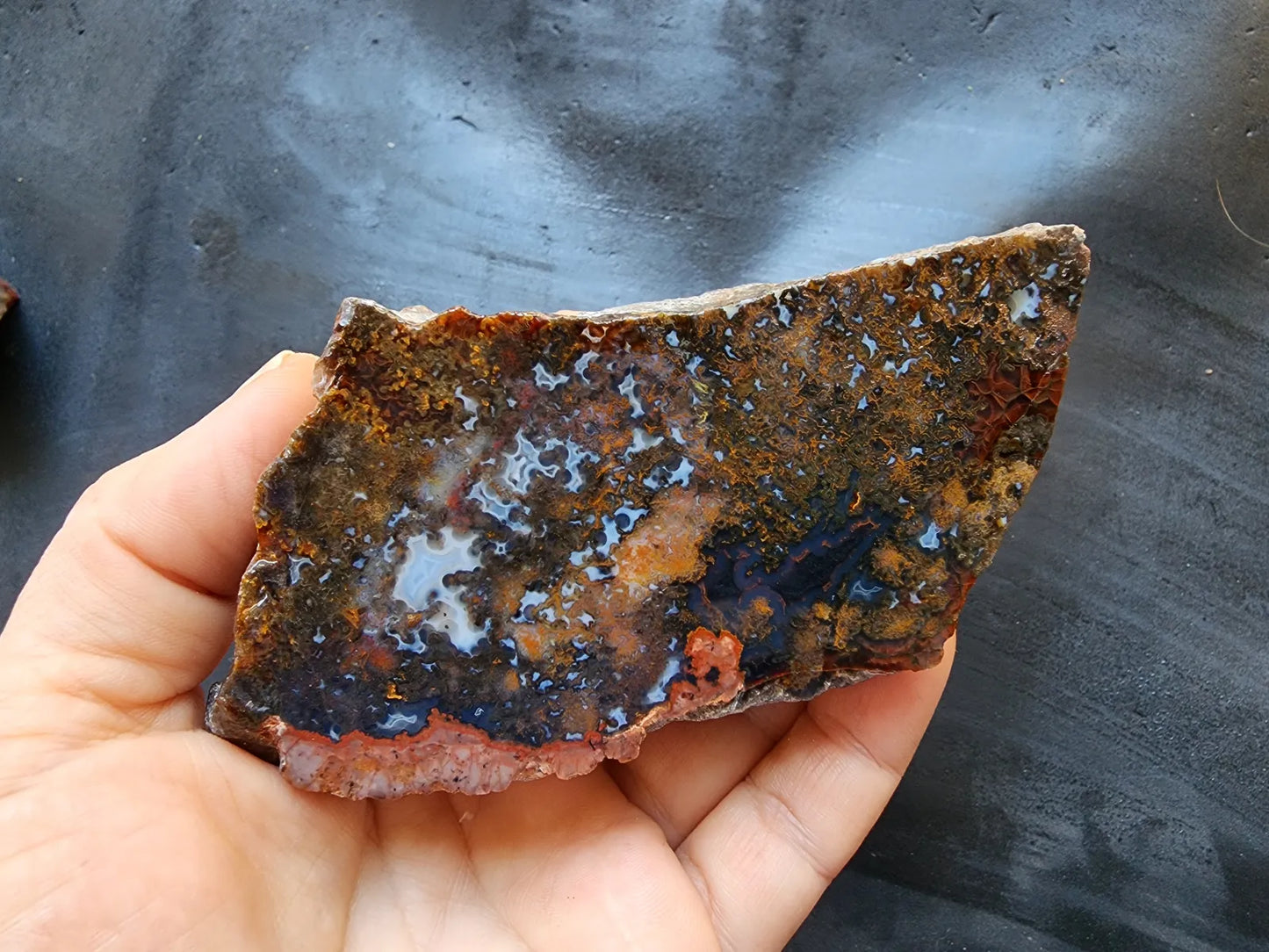 Colorful Plume Agate