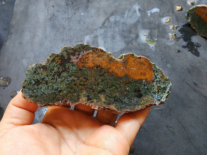 Raw Moss Agate Pair