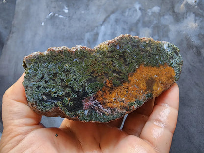 Raw Moss Agate Pair