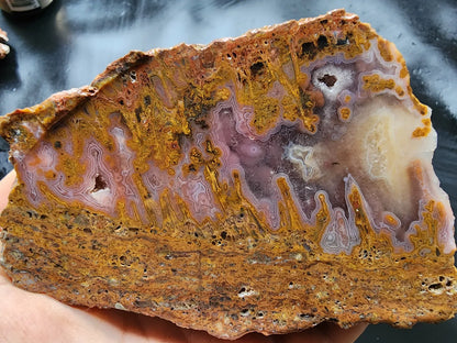 Plume Agate Slab