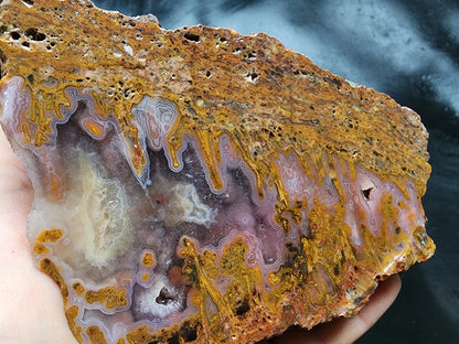 Plume Agate Slab