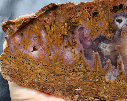 Plume Agate Slab