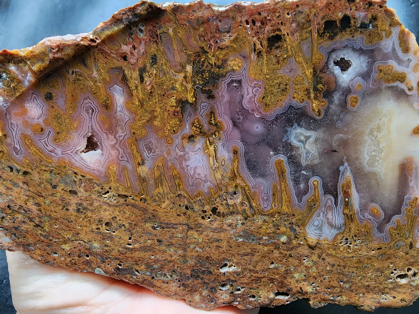 Plume Agate Slab