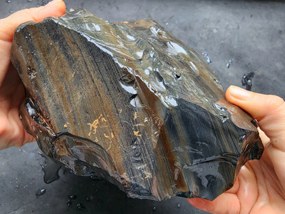 Raw Rainbow Obsidian