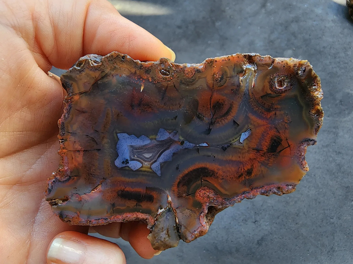 Red & Blue Agate