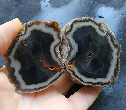 7x Raw Agate Pair - Lapidary lbs - #tag1# - #tag2#