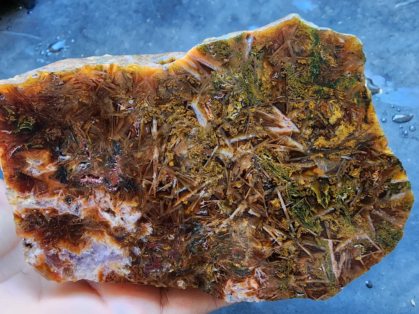 Sagenite & Moss Agate