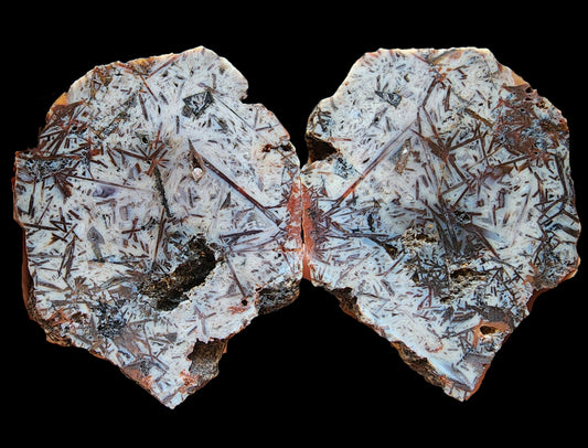 White Needle Agate