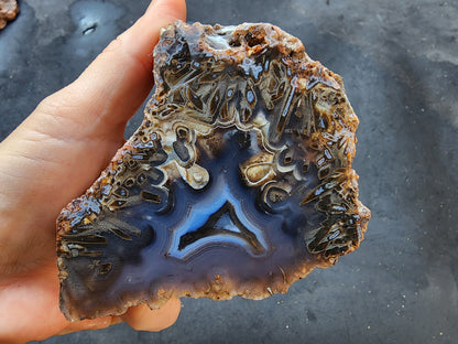 Blue Agate Pair