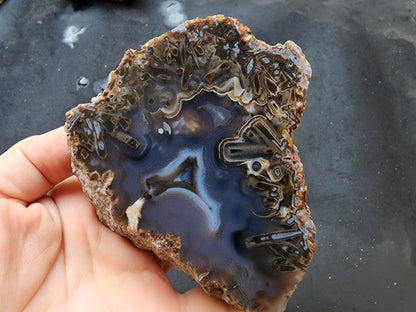 Blue Agate Pair